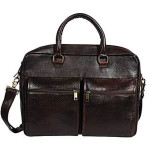 15.6 Laptop 100 Genuine Leather Brown Two-tone Leather Laptop Bag for Men Office