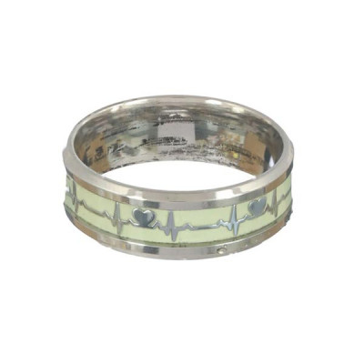 Silver-Plated Heartbeat Finger Ring