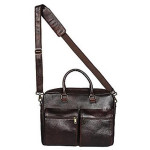 15.6 Laptop 100 Genuine Leather Brown Two-tone Leather Laptop Bag for Men Office